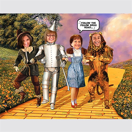 Custom Caricature of the Wizard of Oz,Custom Portrait,by myDaVinci - myDaVinci